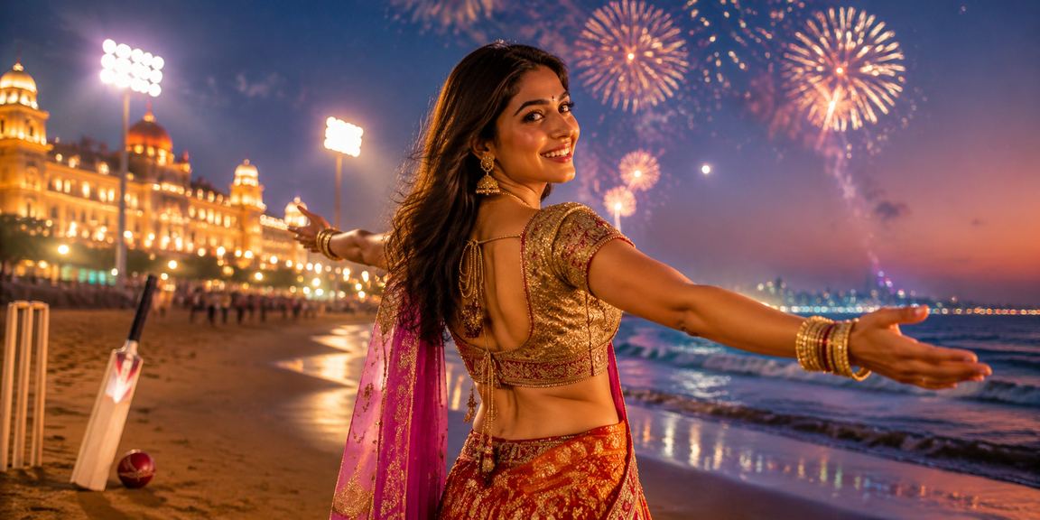 Chennai Marina Beach cricket betting scene with players enjoying