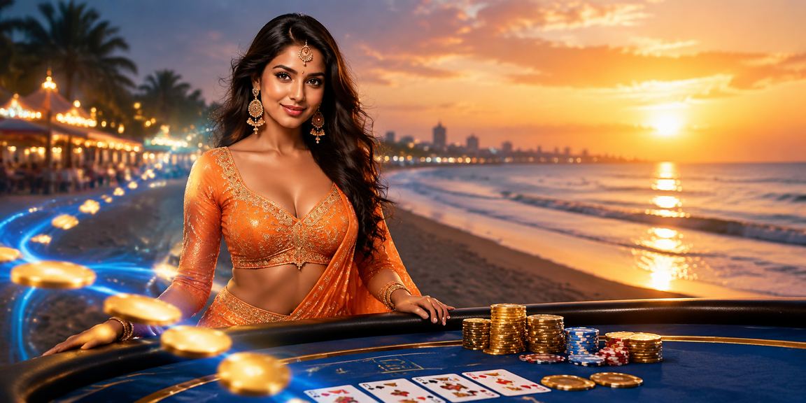Playing Teen Patti card game in Chennai with blue and gold theme